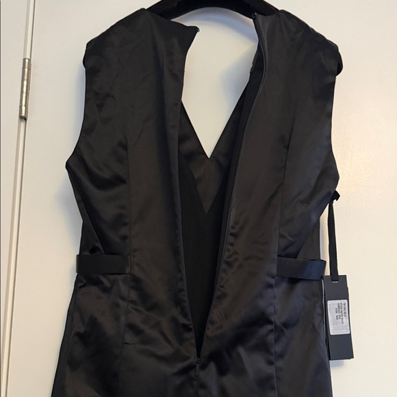 Pinko Asymmetrical Black evening maxi Dress size eur 36 - Picture 10 of 13